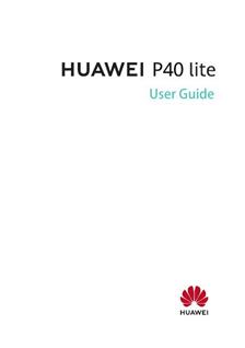 Huawei P40 Lite manual. Smartphone Instructions.